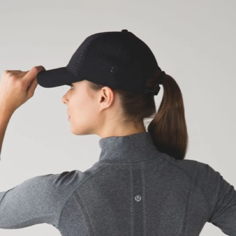 NEW Lululemon Mesh Baller Black Baseball Hat W9150S - Picture 6 of 6